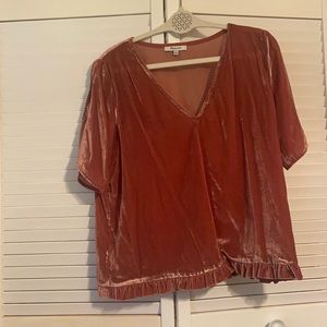 Madewell velvet top